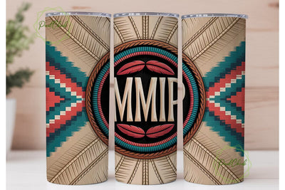 Southwestern Beaded Monogram Tumbler Sublimation PixelChick 