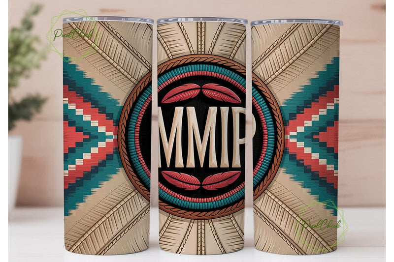 Southwestern Beaded Monogram Tumbler Sublimation PixelChick 