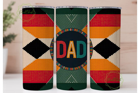 Southwestern Dad 20oz Tumbler Wrap Sublimation PixelChick 