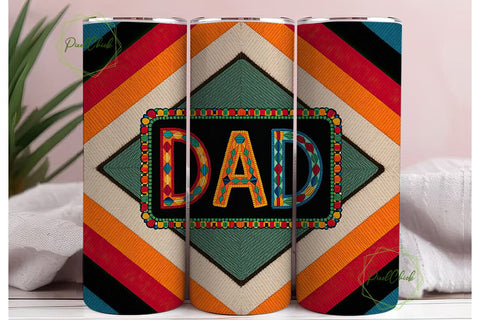 Southwestern Dad 20oz Tumbler Wrap Sublimation PixelChick 