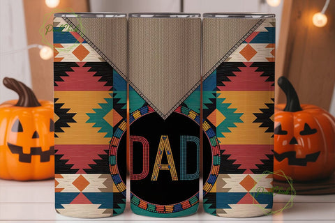 Southwestern Dad 20oz Tumbler Wrap Sublimation PixelChick 