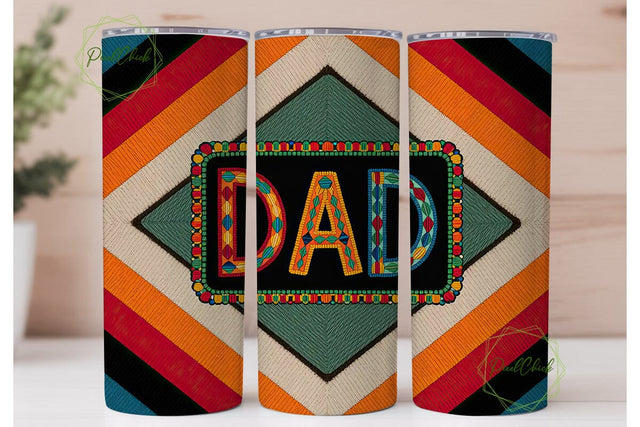 Southwestern Dad 20oz Tumbler Wrap Sublimation PixelChick 