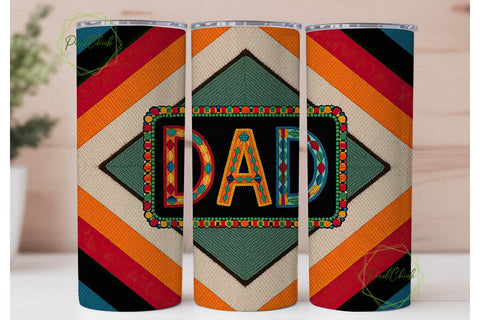 Southwestern Dad 20oz Tumbler Wrap Sublimation PixelChick 