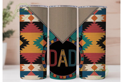 Southwestern Dad 20oz Tumbler Wrap Sublimation PixelChick 