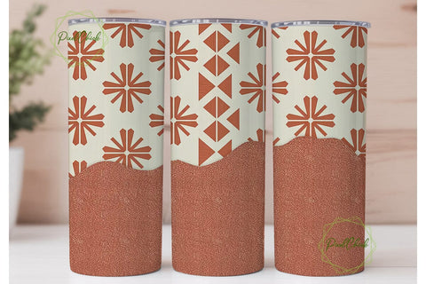 Southwestern Glitter 20oz Tumbler Wrap Sublimation PixelChick 