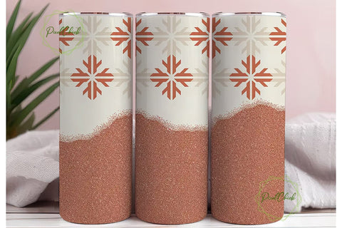 Southwestern Glitter 20oz Tumbler Wrap Sublimation PixelChick 