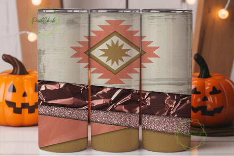 Southwestern Rustic Tumbler Wrap Sublimation PixelChick 