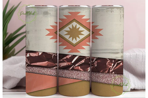 Southwestern Rustic Tumbler Wrap Sublimation PixelChick 