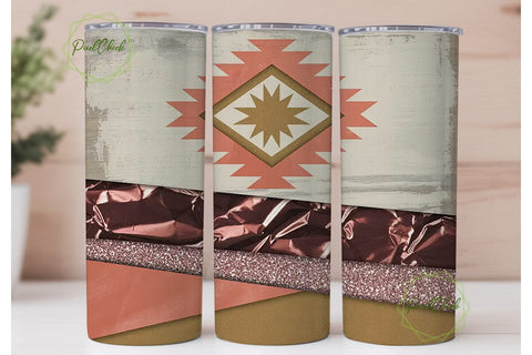 Southwestern Rustic Tumbler Wrap Sublimation PixelChick 