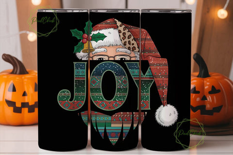 Southwestern Santa Christmas Tumbler Sublimation PixelChick 