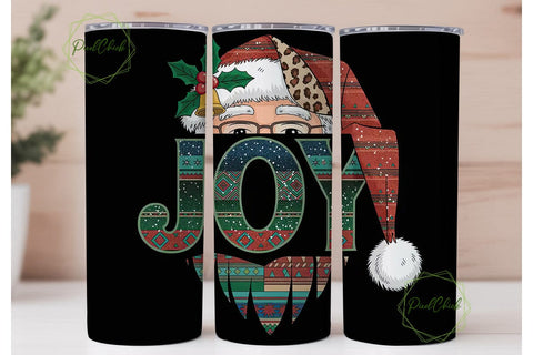 Southwestern Santa Christmas Tumbler Sublimation PixelChick 