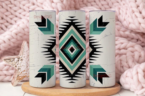 Southwestern Tribal 20oz Tumbler Wrap Sublimation DesignSVG 