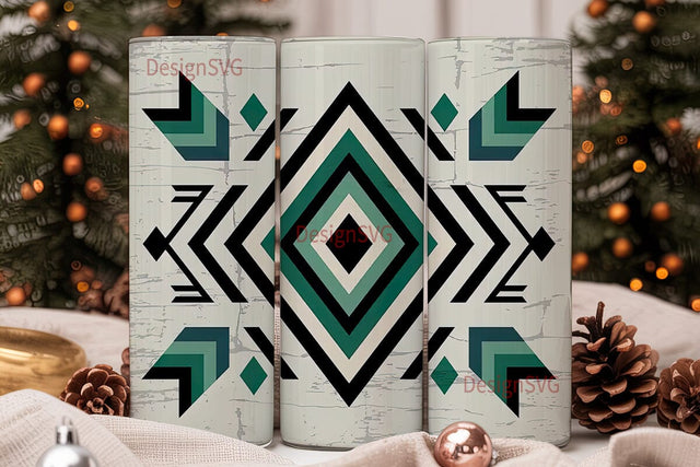 Southwestern Tribal 20oz Tumbler Wrap Sublimation DesignSVG 