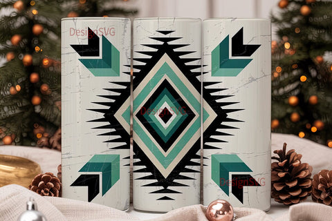 Southwestern Tribal 20oz Tumbler Wrap Sublimation DesignSVG 