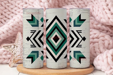 Southwestern Tribal 20oz Tumbler Wrap Sublimation DesignSVG 