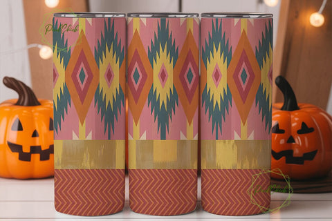 Southwestern Tribal 20oz Tumbler Wrap Sublimation PixelChick 