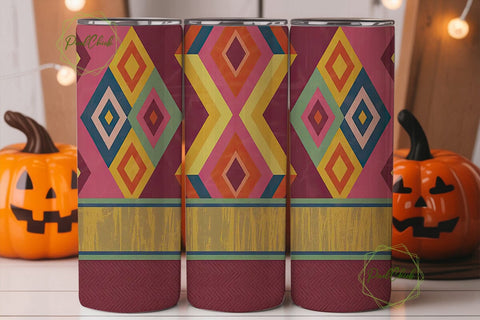 Southwestern Tribal 20oz Tumbler Wrap Sublimation PixelChick 