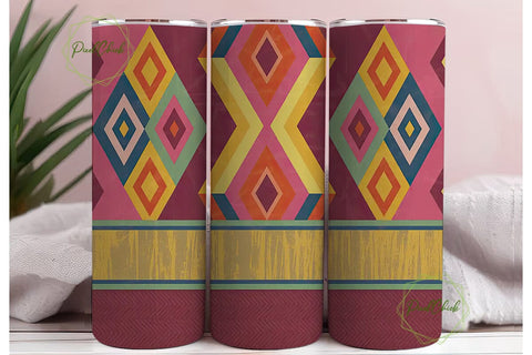 Southwestern Tribal 20oz Tumbler Wrap Sublimation PixelChick 