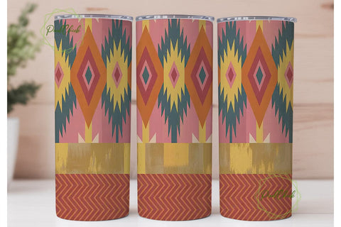 Southwestern Tribal 20oz Tumbler Wrap Sublimation PixelChick 