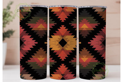 Southwestern Tribal Pattern 20oz Tumbler Sublimation PixelChick 