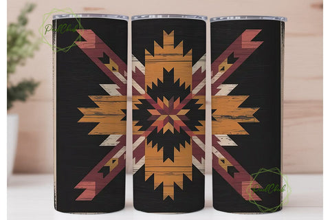 Southwestern Tribal Pattern 20oz Tumbler Sublimation PixelChick 