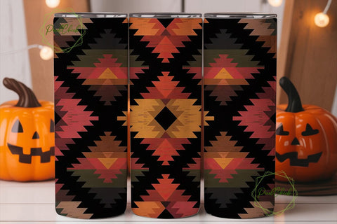 Southwestern Tribal Pattern 20oz Tumbler Sublimation PixelChick 