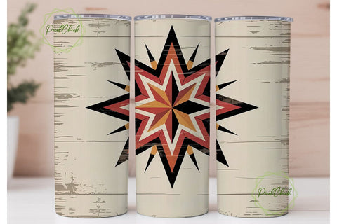 Southwestern Tribal Pattern 20oz Tumbler Sublimation PixelChick 