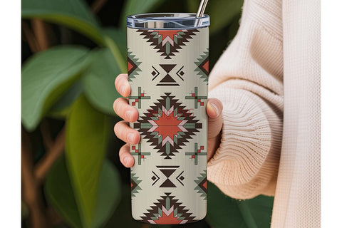 Southwestern Tribal Tumbler Wrap Sublimation DesignSVG 