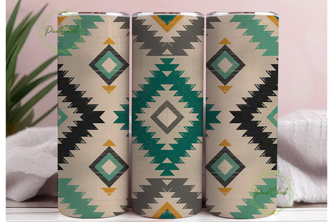 Southwestern Tribal Tumbler Wrap Sublimation PixelChick 