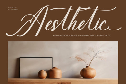 Sovinhaya Dictaselin - Modern Beauty Calligraphy Font Letterena Studios 