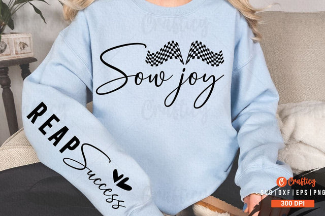 Sow joy Sleeve SVG Design SVG Designangry 