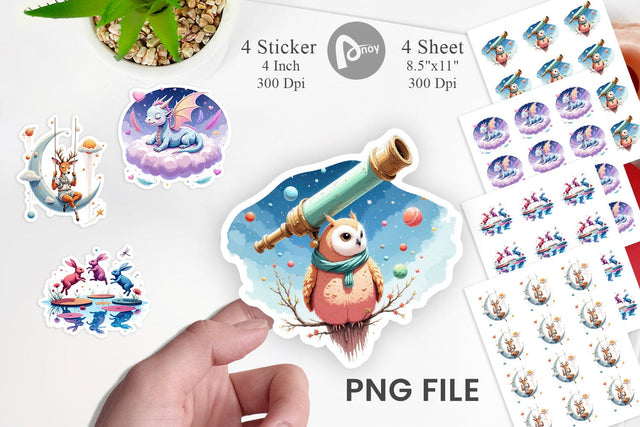 Space Dreamscape Sticker Sublimation artnoy 