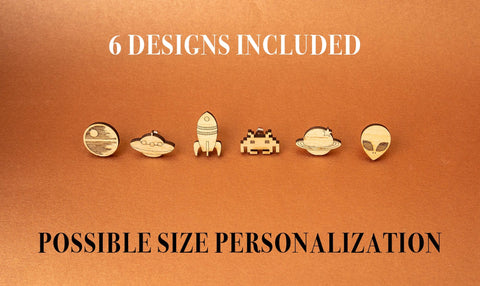 Space Earrings Vector File for Laser Cutter. SVG MaramadeLaser 