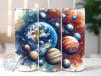 Space exploration 20oz Skinny Tumbler Sublimation Designs for StraightTapered Tumbler PNG File Digital Download Sublimation ToriDesigns 