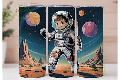 Space Explorer 20oz Tumbler Wrap Sublimation PixelChick 