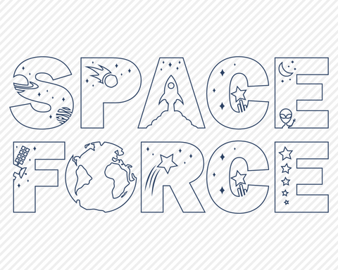 Space Force Bundle | Patriotic SVG SVG Texas Southern Cuts 