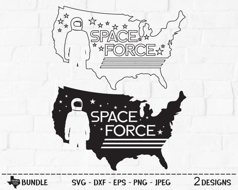 Space Force Bundle | Patriotic SVG SVG Texas Southern Cuts 