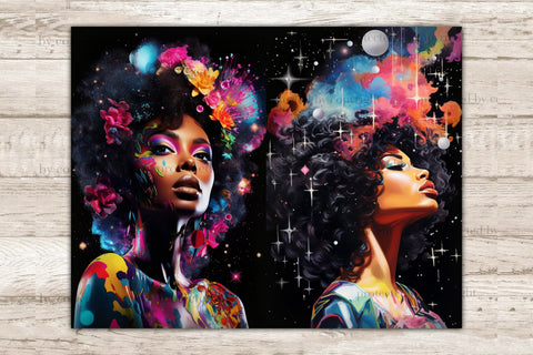Space Girl Junk Journal Paper | Digital Collage Sheet SVG GlamArtZhanna 