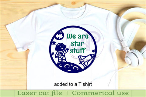 Space layered personalized name wall art sign, SVG file SVG APInspireddesigns 