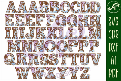 Space letters alphabet set x 51 SVG APInspireddesigns 