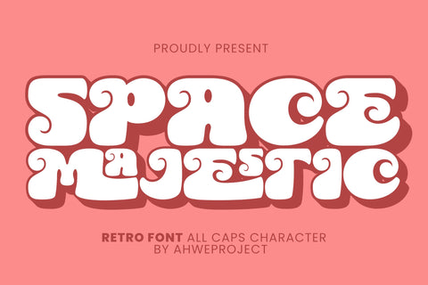 Space Majestic - Retro Display Font ahweproject 