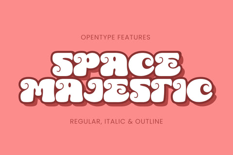 Space Majestic - Retro Display Font ahweproject 