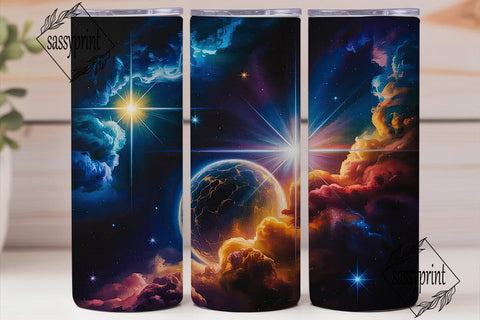 Space Nebula Cosmic Wonder 20oz Tumbler Sublimation sassyprint 
