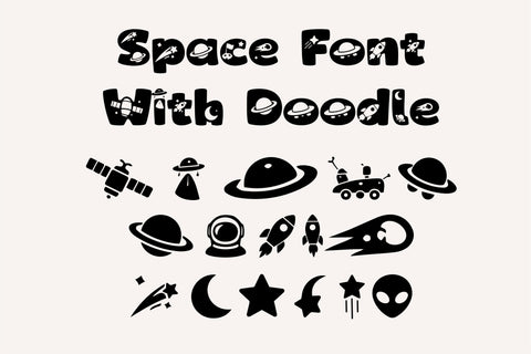 Space Pals – Cute Space Font for Kids & Playful Projects Font TonisArtStudio 