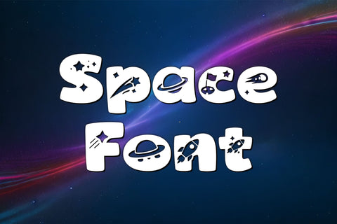 Space Pals – Cute Space Font for Kids & Playful Projects Font TonisArtStudio 