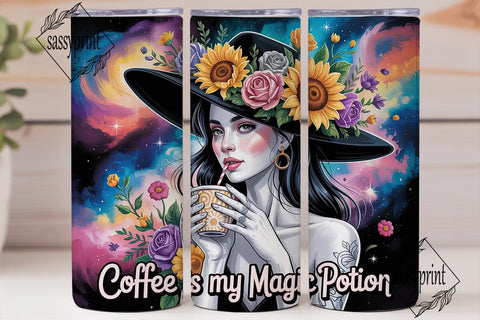 Space Witch 20oz Tumbler Wrap Sublimation sassyprint 