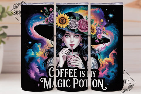Space Witch 20oz Tumbler Wrap Sublimation sassyprint 