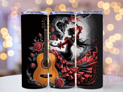 Spanish Dancer Fiesta Mexico Tumbler, Mexico Fiesta Drinkware, 20Oz Tumbler Sublimation, Cinco De Mayo Gift, Cultural Dance Wrap, Fiesta Party Tumbler, Mexican Heritage Design Sublimation SvggirlplusArt 