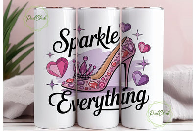 Sparkle Everything 20oz Tumbler Wrap Sublimation PixelChick 