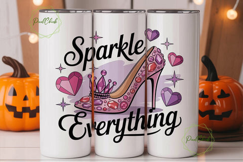 Sparkle Everything 20oz Tumbler Wrap Sublimation PixelChick 